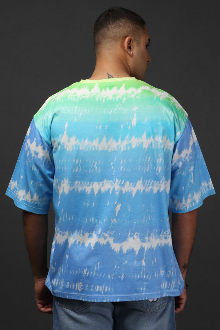 Printed Oversized Tee - MEN'S COTTON PRINTED OVER SIZE TEE#45