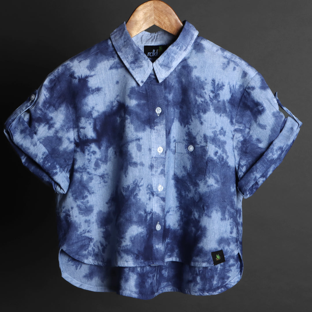 Crop Shirt - RDKLU-TIE & DYE CROP SHIRT#384