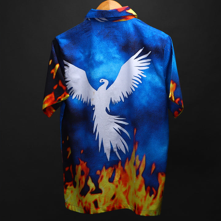Re Birth * Printed CUBAN COLLAR SHIRT #127