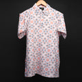 Mens Cotton Printed Polo Tee#19