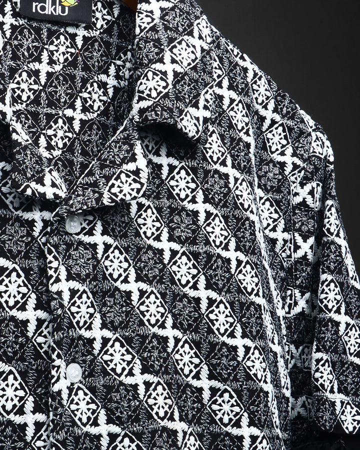 Dark Drift * Jacquard Shirt #162