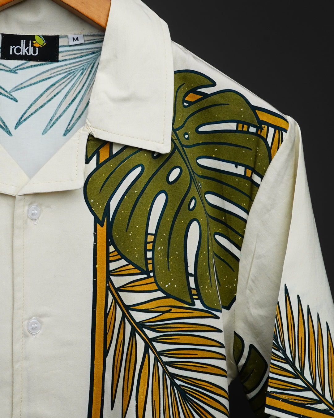 Printed Cuban Collar Shirt #161