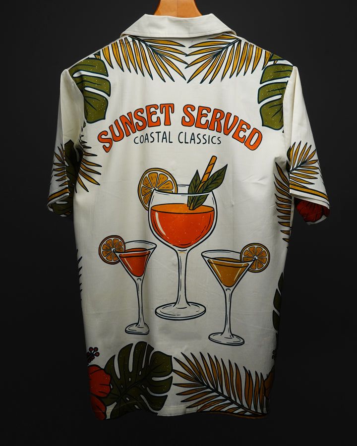 Printed Cuban Collar Shirt #161