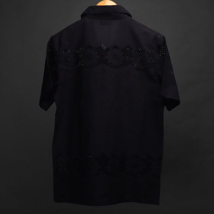 MIDNIGHT* Cuban Collar Shirt For Men #129