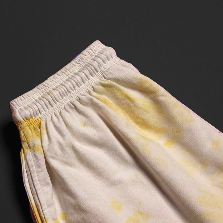 Women Tie & Dyed - Tie - Dye Co-ord Crop Top Shorts Set#6