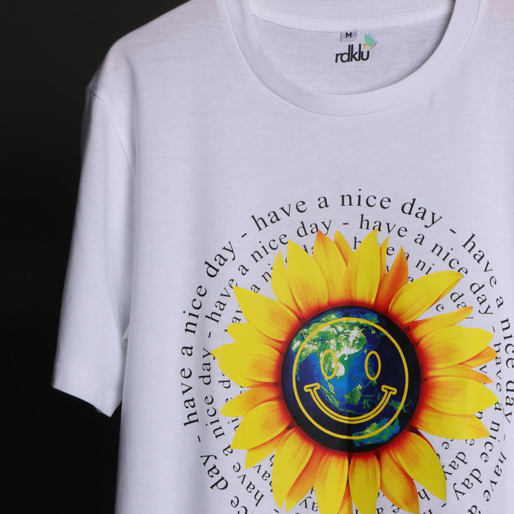 Cotton Printed Tees - Have A Nice Day ! - RDKLU-Cotton Printed Tee#1