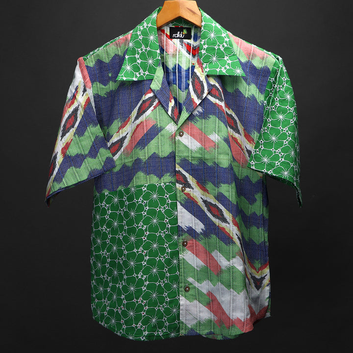 CIPHER * Cuban Collar Shirt For Men #130