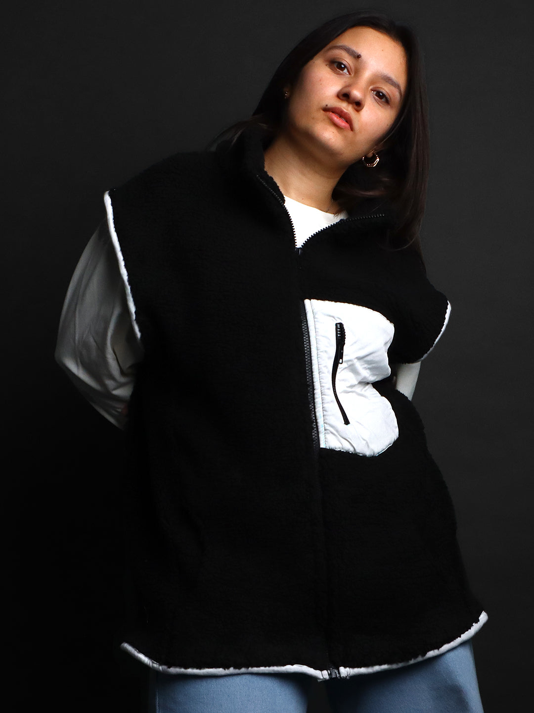 CLOUDFORM UNISEX SLEEVLESS FUR JACKET #17