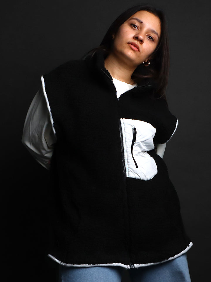 CLOUDFORM UNISEX SLEEVLESS FUR JACKET #17