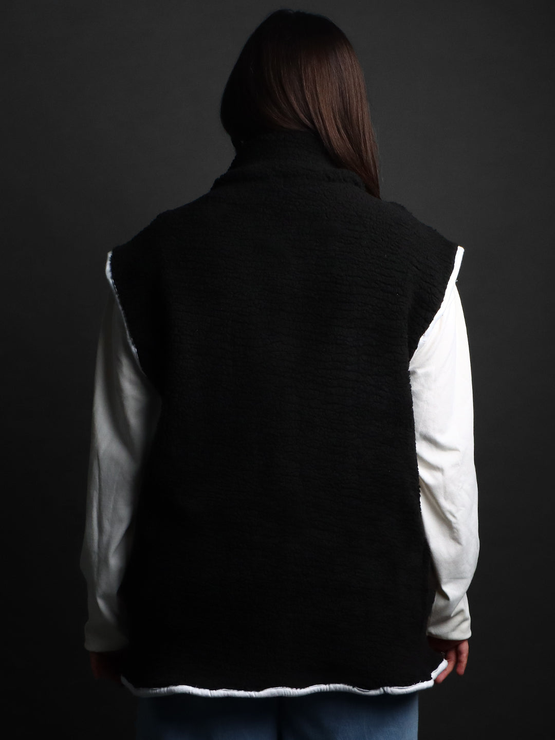 CLOUDFORM UNISEX SLEEVLESS FUR JACKET #17