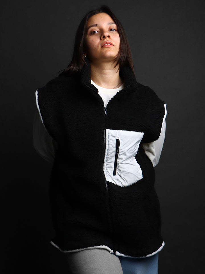 CLOUDFORM UNISEX SLEEVLESS FUR JACKET #17