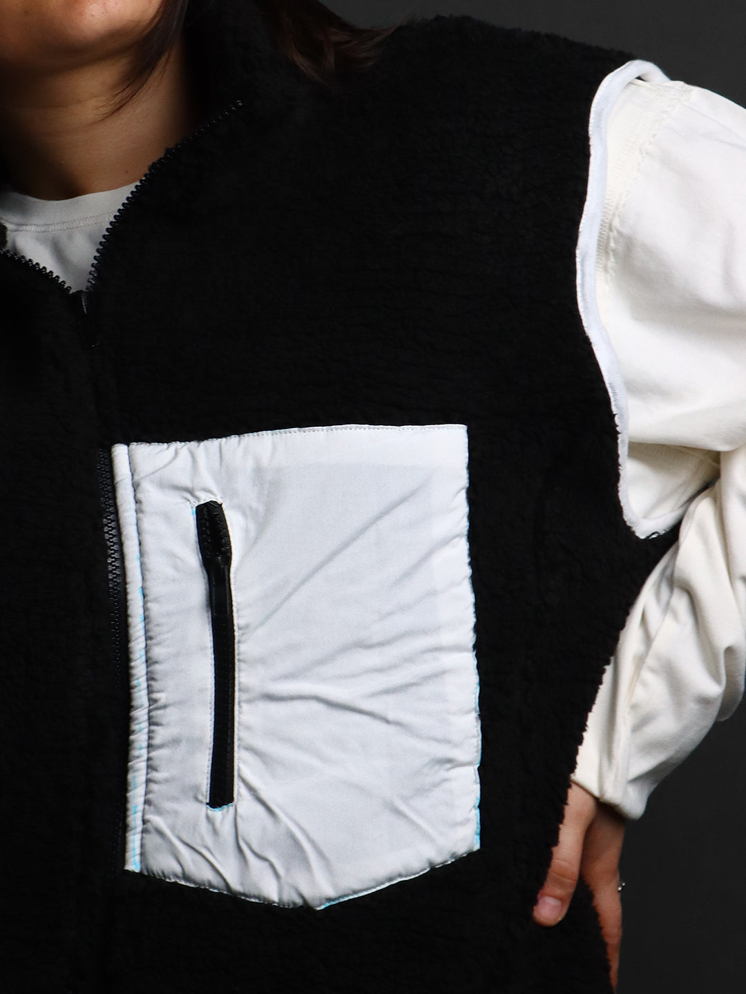 CLOUDFORM UNISEX SLEEVLESS FUR JACKET #17