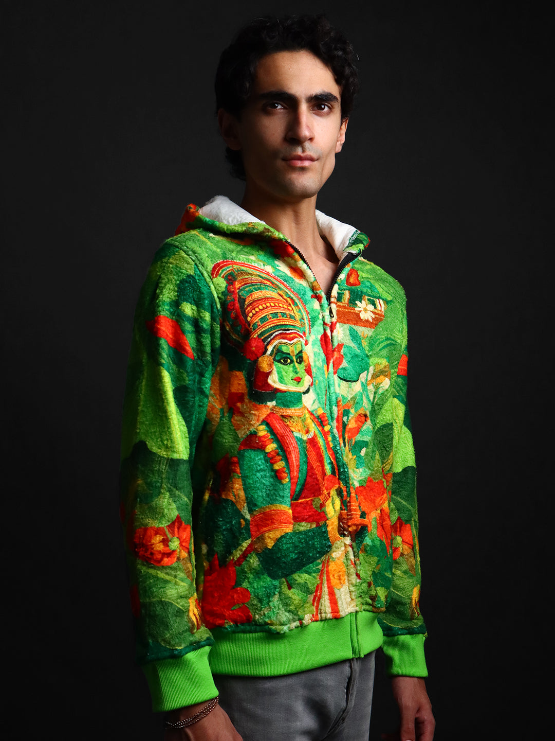 Unisex Printed Fur Hoodie #20