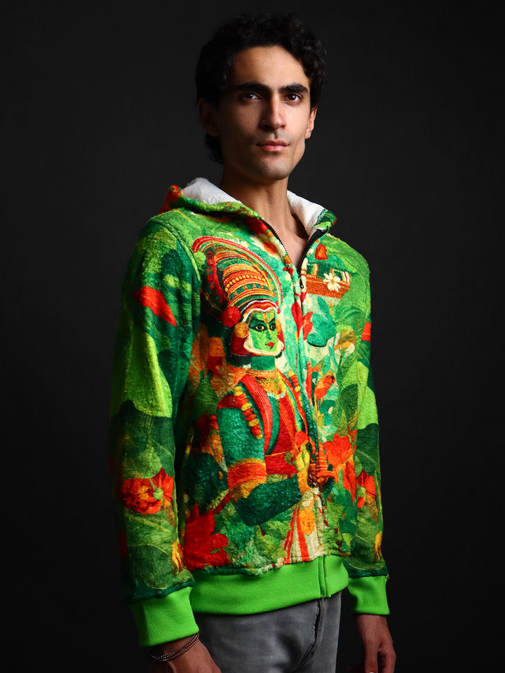 Unisex Printed Fur Hoodie #20