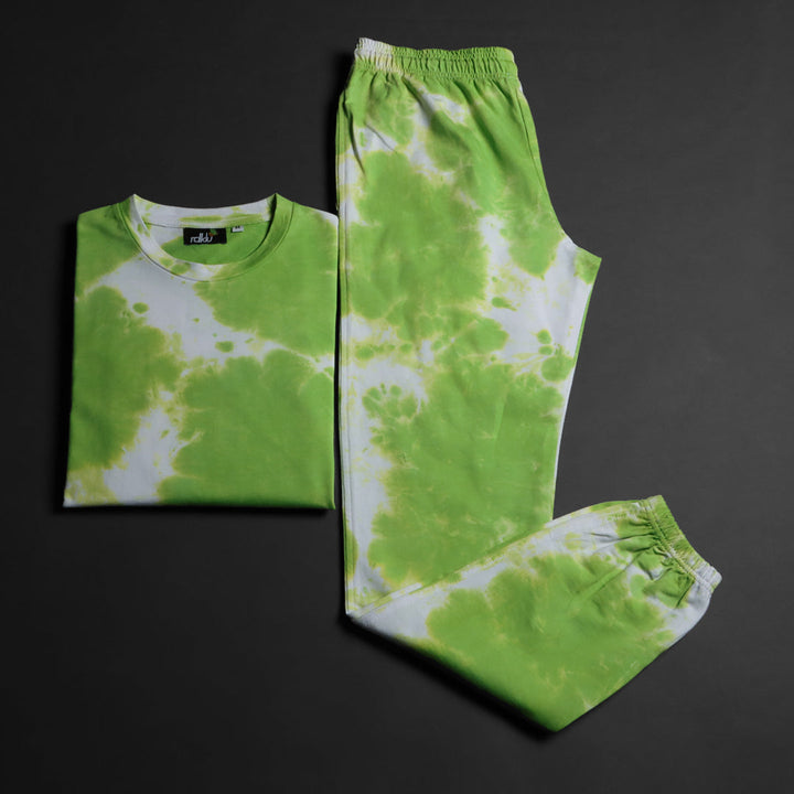 Men Tie And Dyed - Men's  Tie & Dye Co-Ord Sweatshirt Jogger Set#9