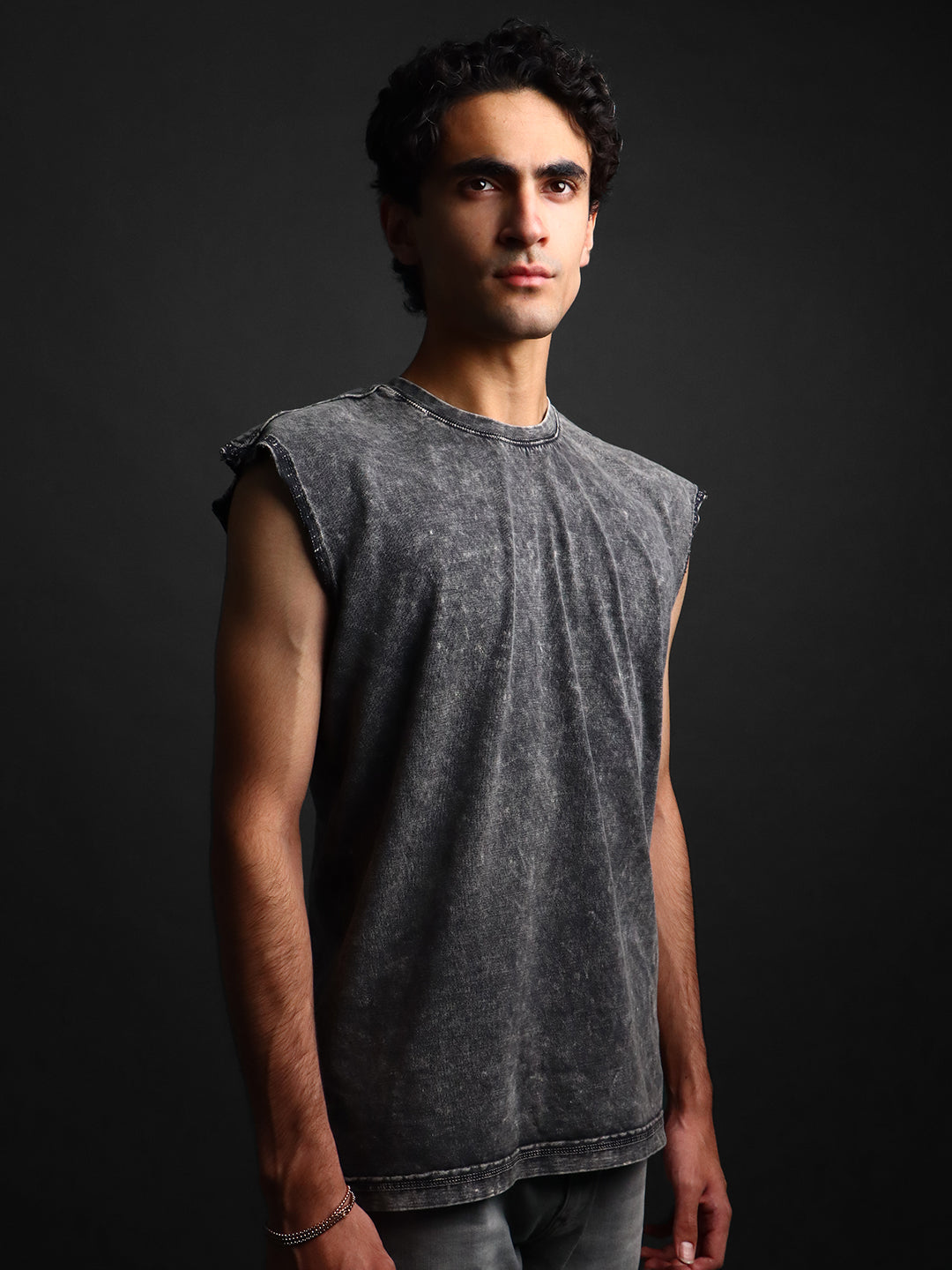 WASHED OUT * SLEEVELESS VEST #13