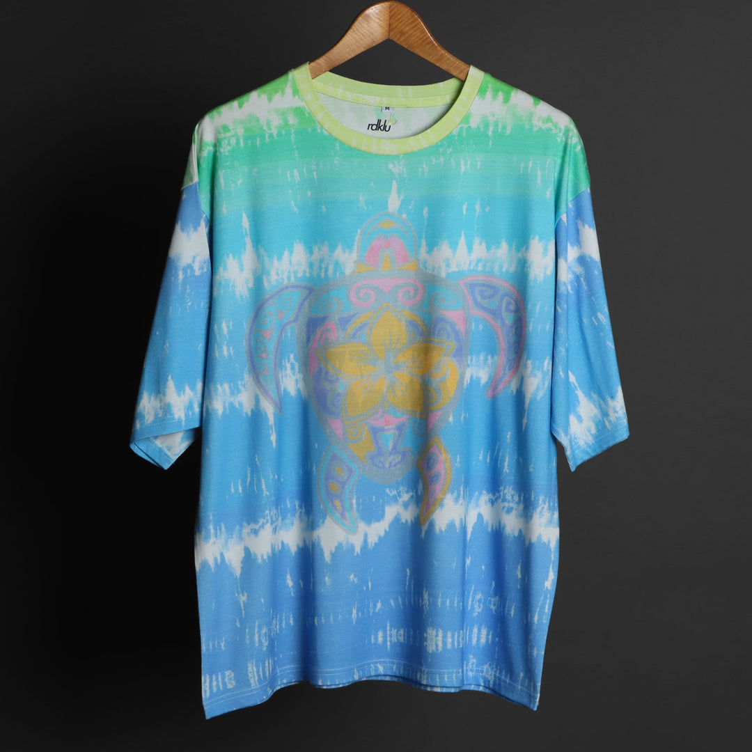 Printed Oversized Tee - MEN'S COTTON PRINTED OVER SIZE TEE#45