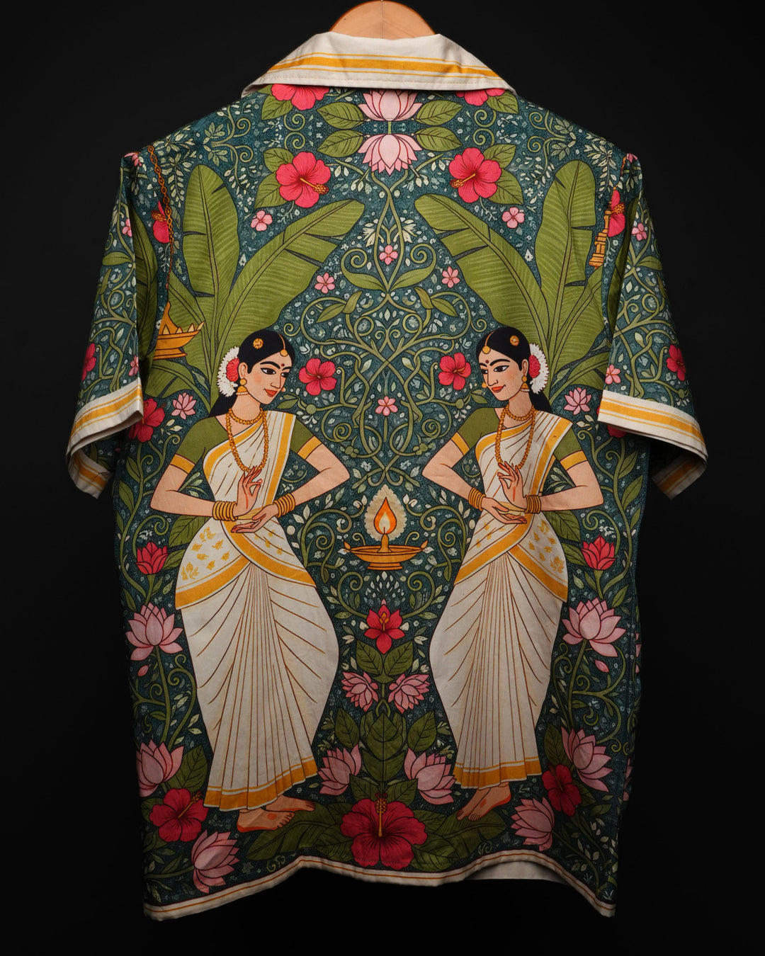 Nritya * Printed Cuban Collar Shirt #181