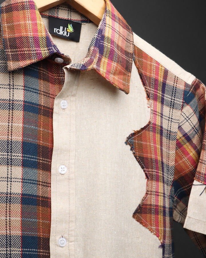 Patchwork Regular Shirt #164