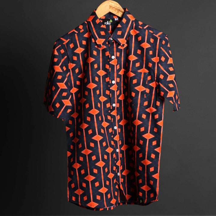 Copper - RDKLU Printed Shirt For Men #104