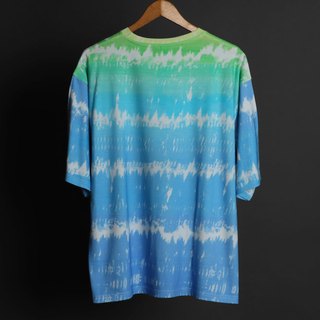 Printed Oversized Tee - MEN'S COTTON PRINTED OVER SIZE TEE#45