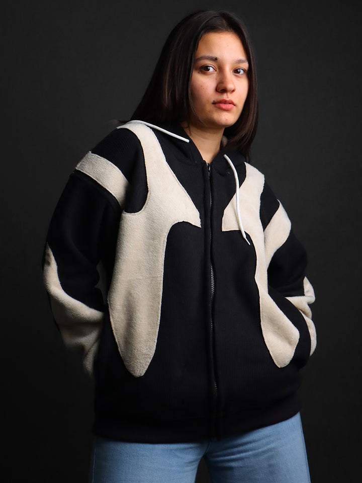 Dualflow Panel Fur Unisex OVER SIZE Hoodie#3