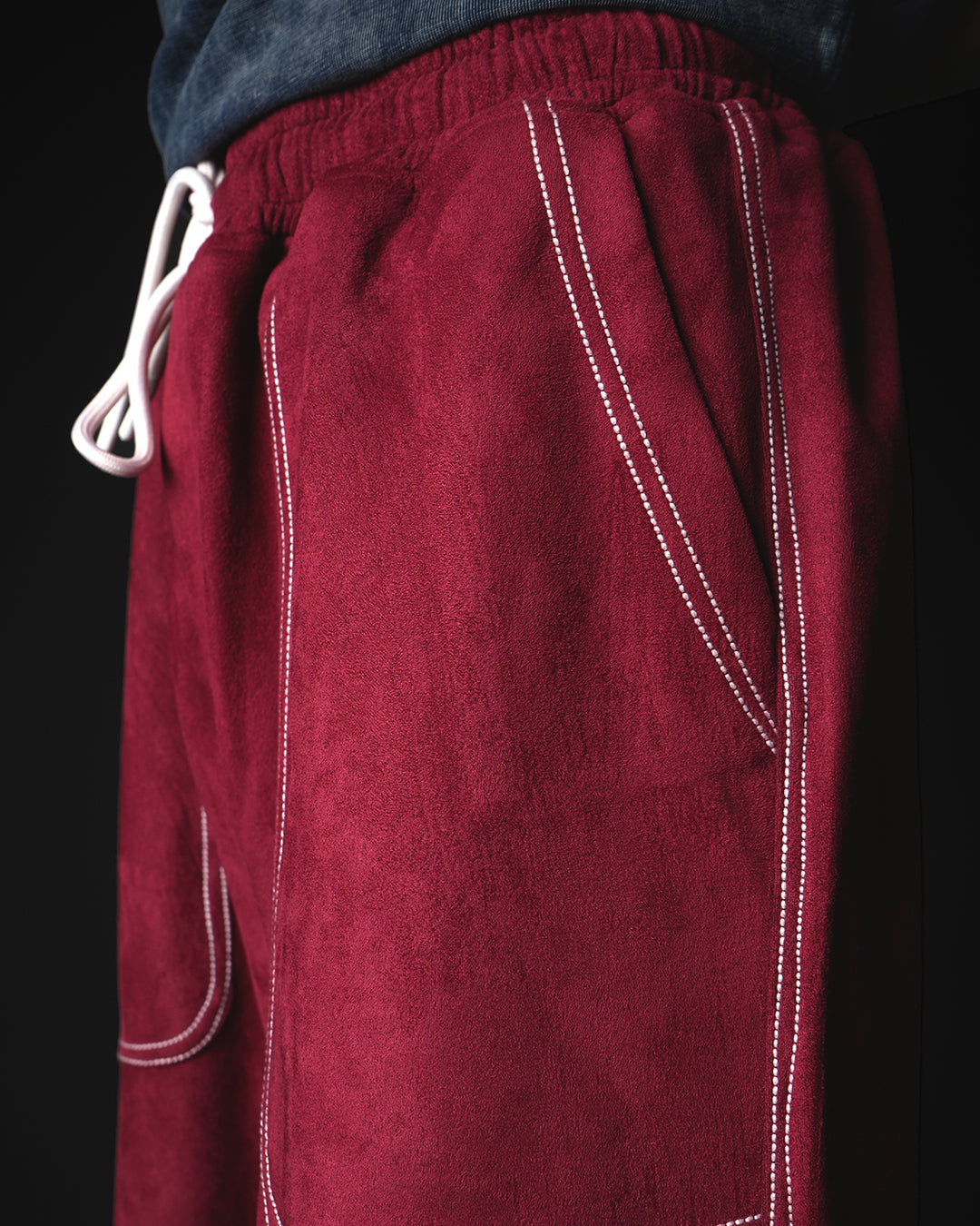 SUEDE WIDE LEG JOGGER #59
