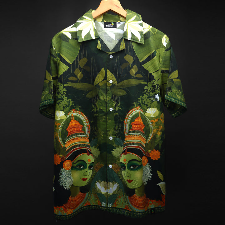 Shakti - Printed Cuban Collar Shirt  #149