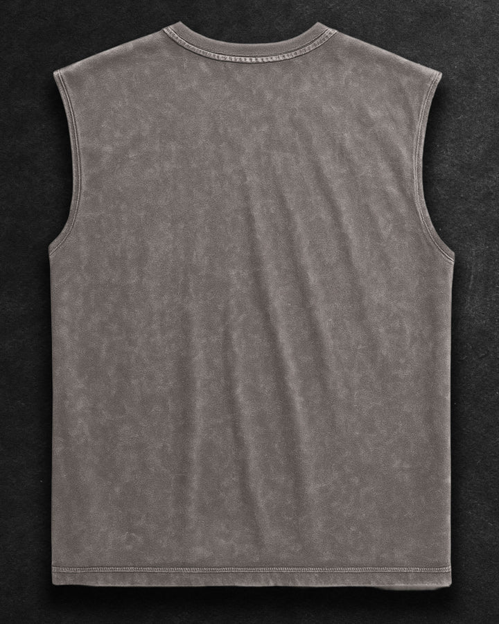 WASHED OUT BASIC * Sleeveless Vest#8