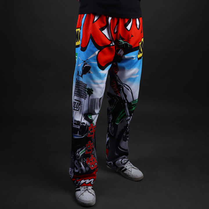 SUPERCROSS * Printed Wide Leg Pant #18
