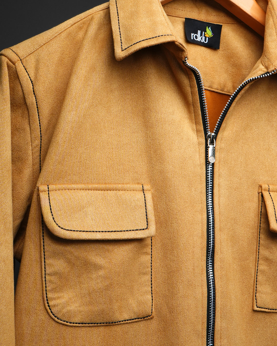 Sandstone - Suede Zip Shirt #168