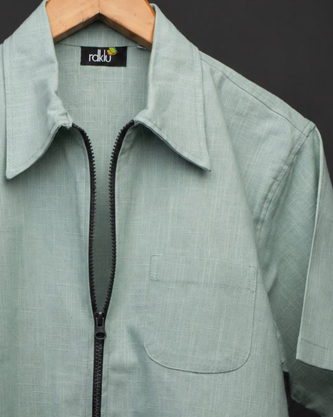 Sage Breeze * Zipper Shirt #165