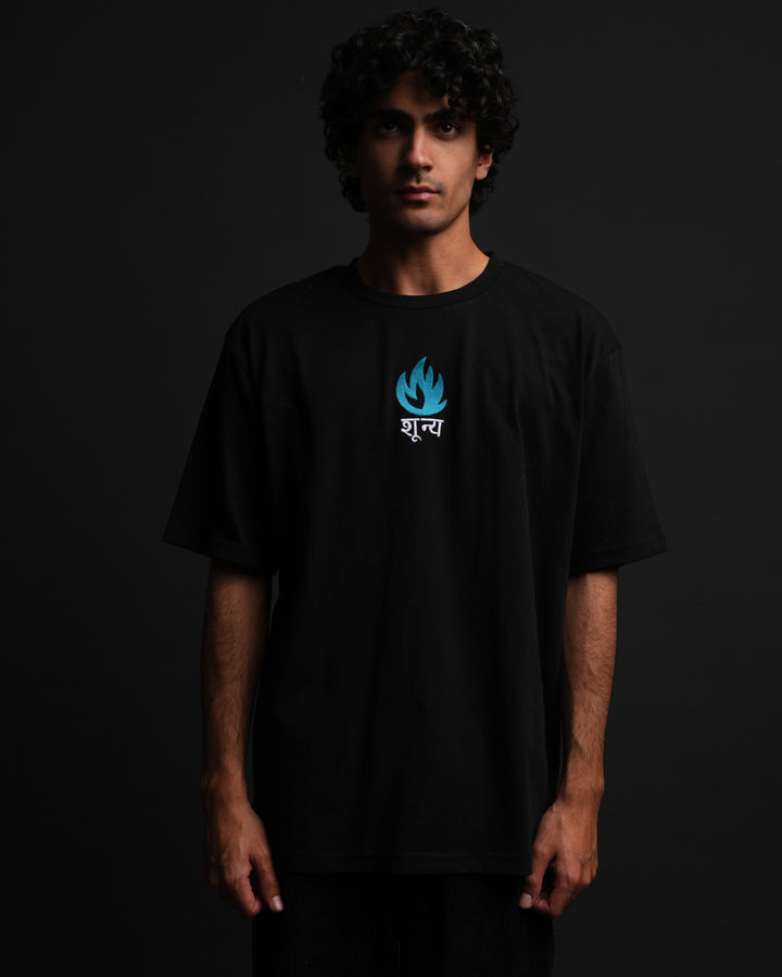 शून्य * Embroidery OVERSIZED TEE #32