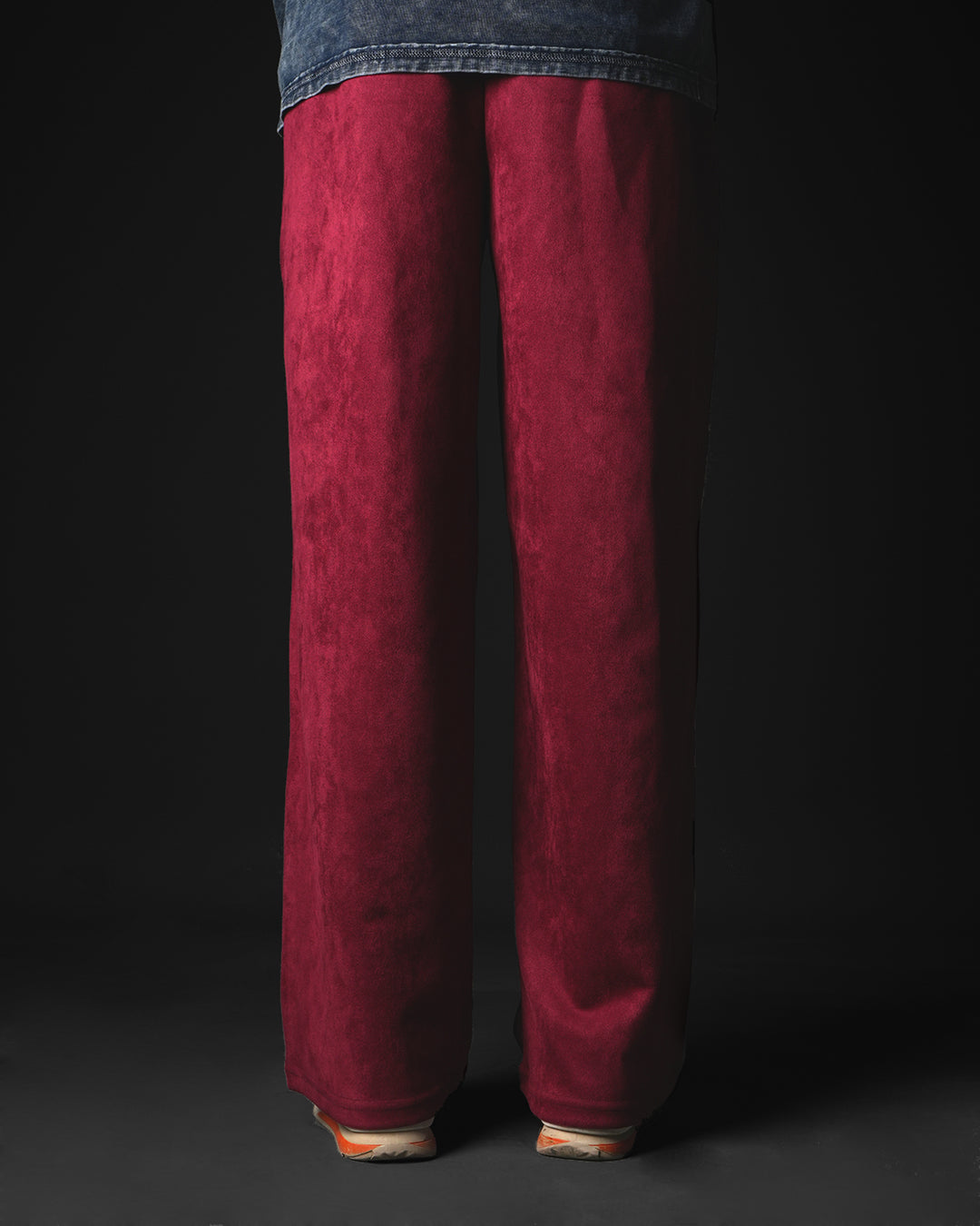 SUEDE WIDE LEG JOGGER #59