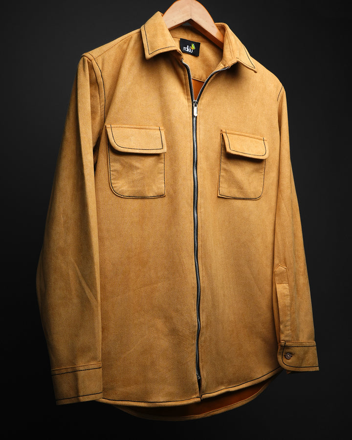 Sandstone - Suede Zip Shirt #168