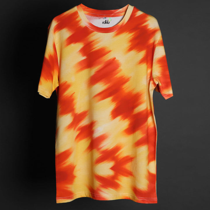 Men Tie And Dyed - RDKLU - Digitally Printed Tie & Dye Tee#31