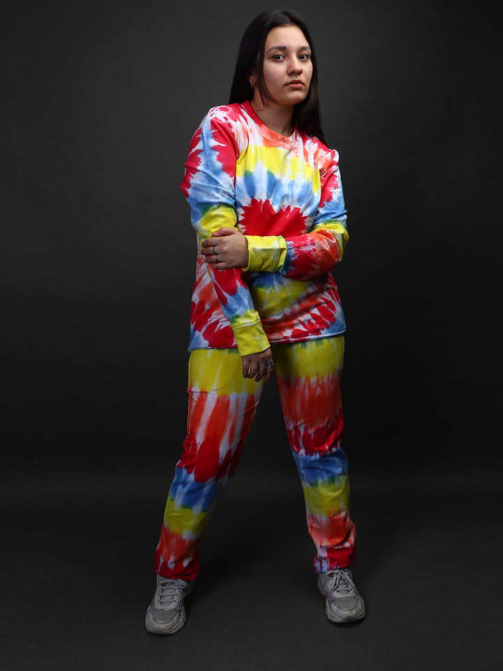 UNISEX * Tie & Dye Co-Ord Sweatshirt Jogger Set#30