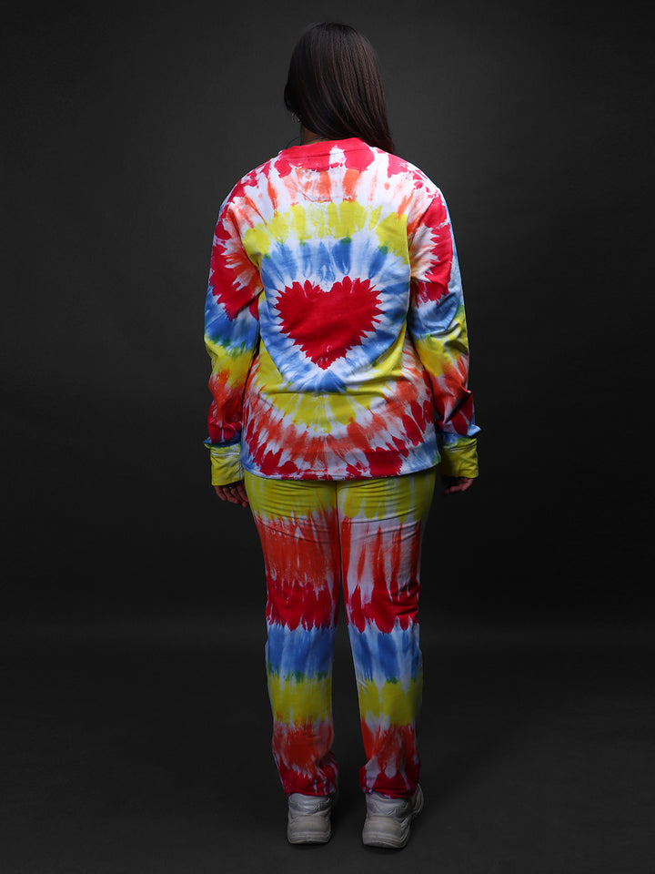UNISEX * Tie & Dye Co-Ord Sweatshirt Jogger Set#30