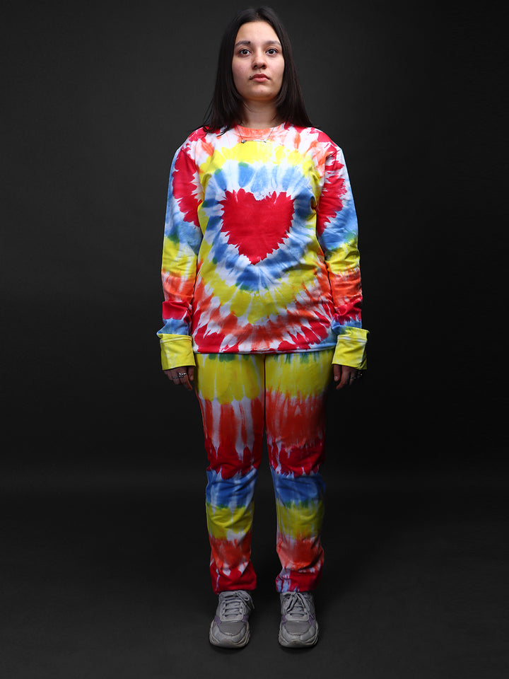 UNISEX * Tie & Dye Co-Ord Sweatshirt Jogger Set#30