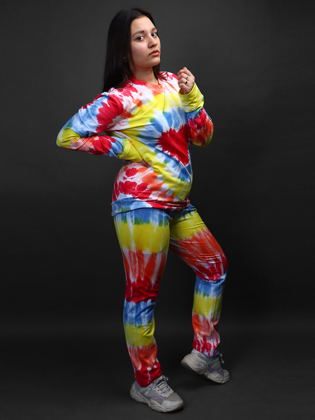 UNISEX * Tie & Dye Co-Ord Sweatshirt Jogger Set#30