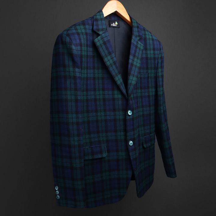 LAYERED PLAID BLAZER #14