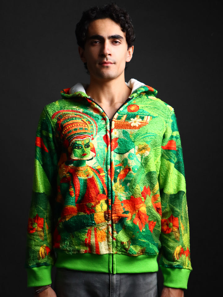 Unisex Printed Fur Hoodie #20