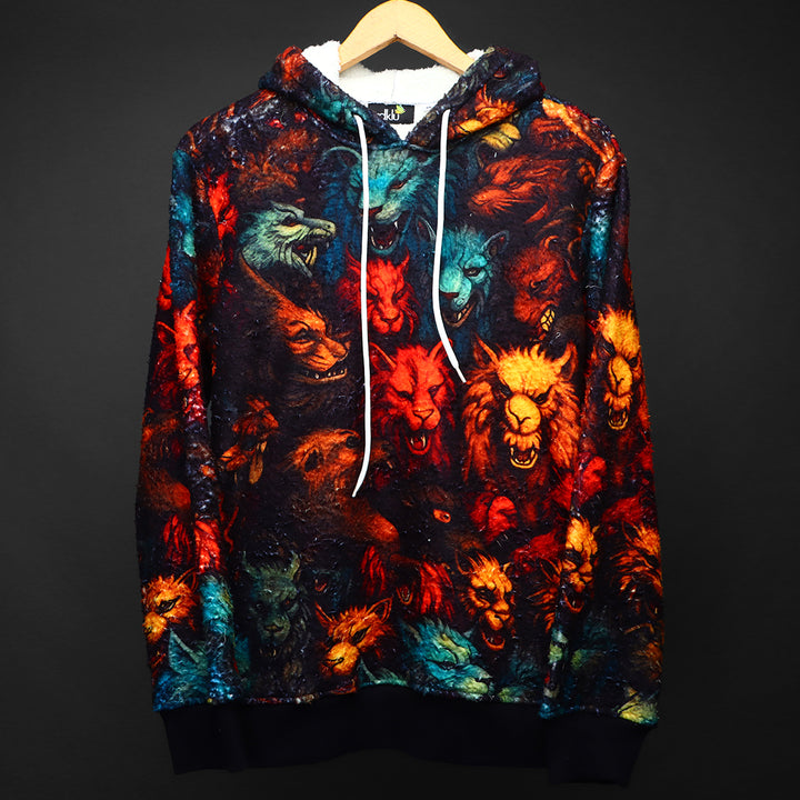 Unisex Printed Fur Hoodie #14