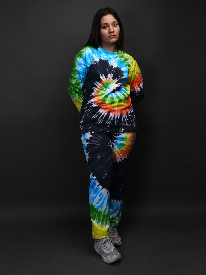 UNISEX * Tie & Dye Co-Ord Sweatshirt Jogger Set#29