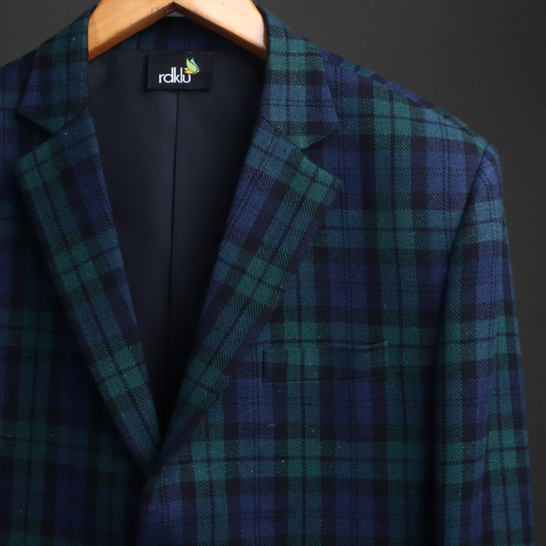 LAYERED PLAID BLAZER #14