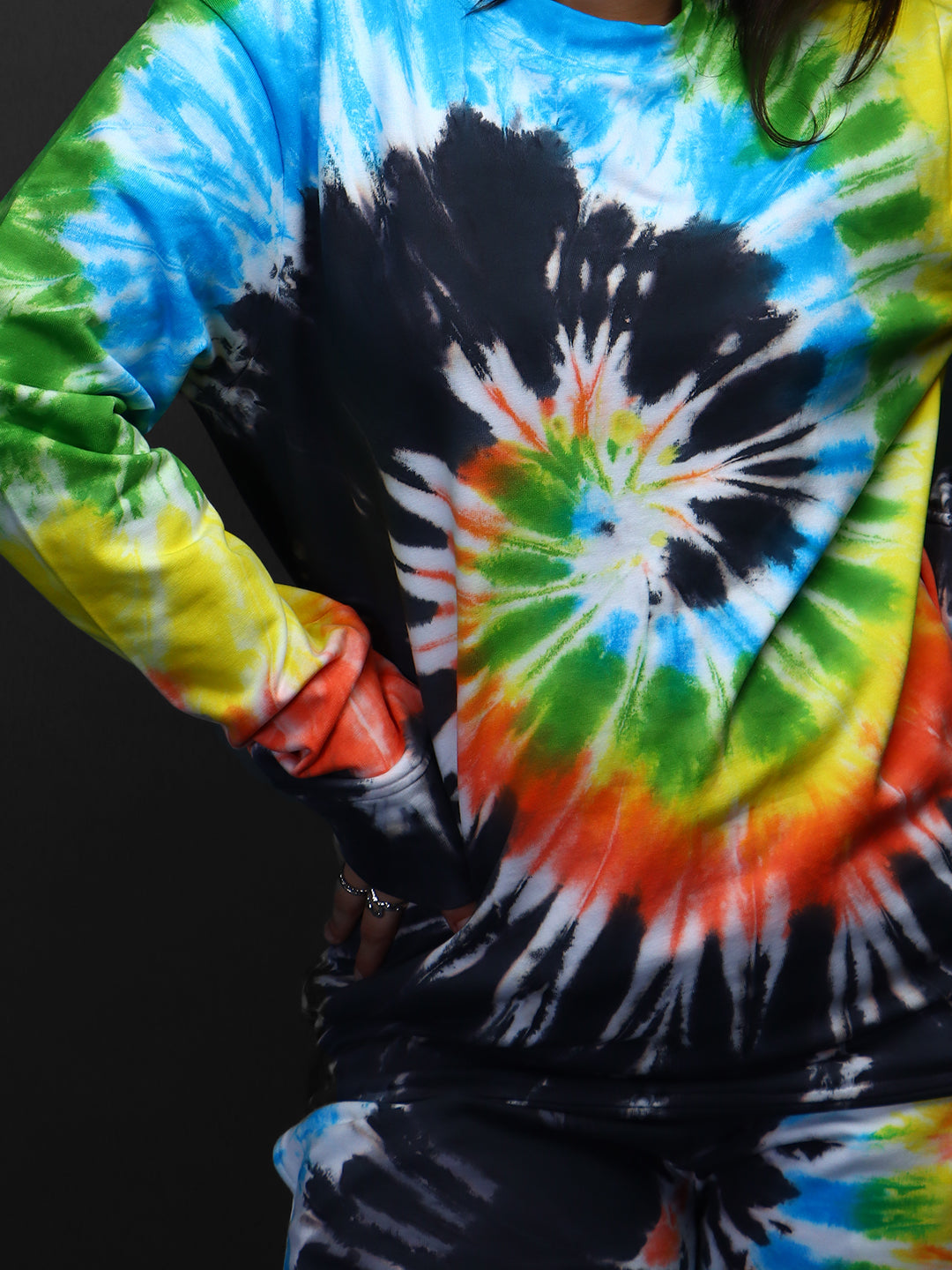 UNISEX * Tie & Dye Co-Ord Sweatshirt Jogger Set#29