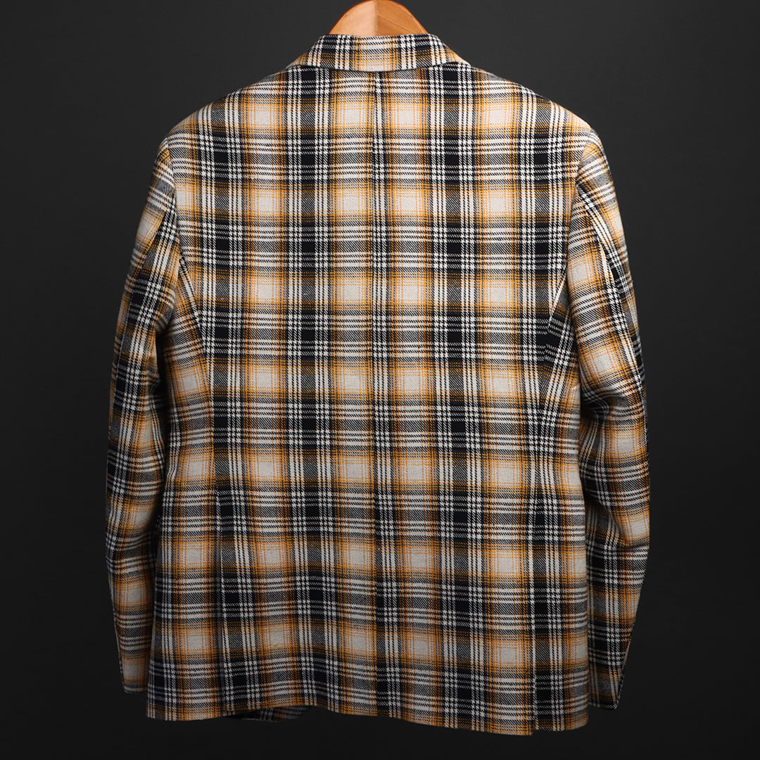 LAYERED PLAID BLAZER #13