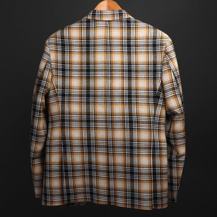 LAYERED PLAID BLAZER #13