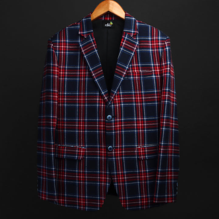 LAYERED PLAID BLAZER #15