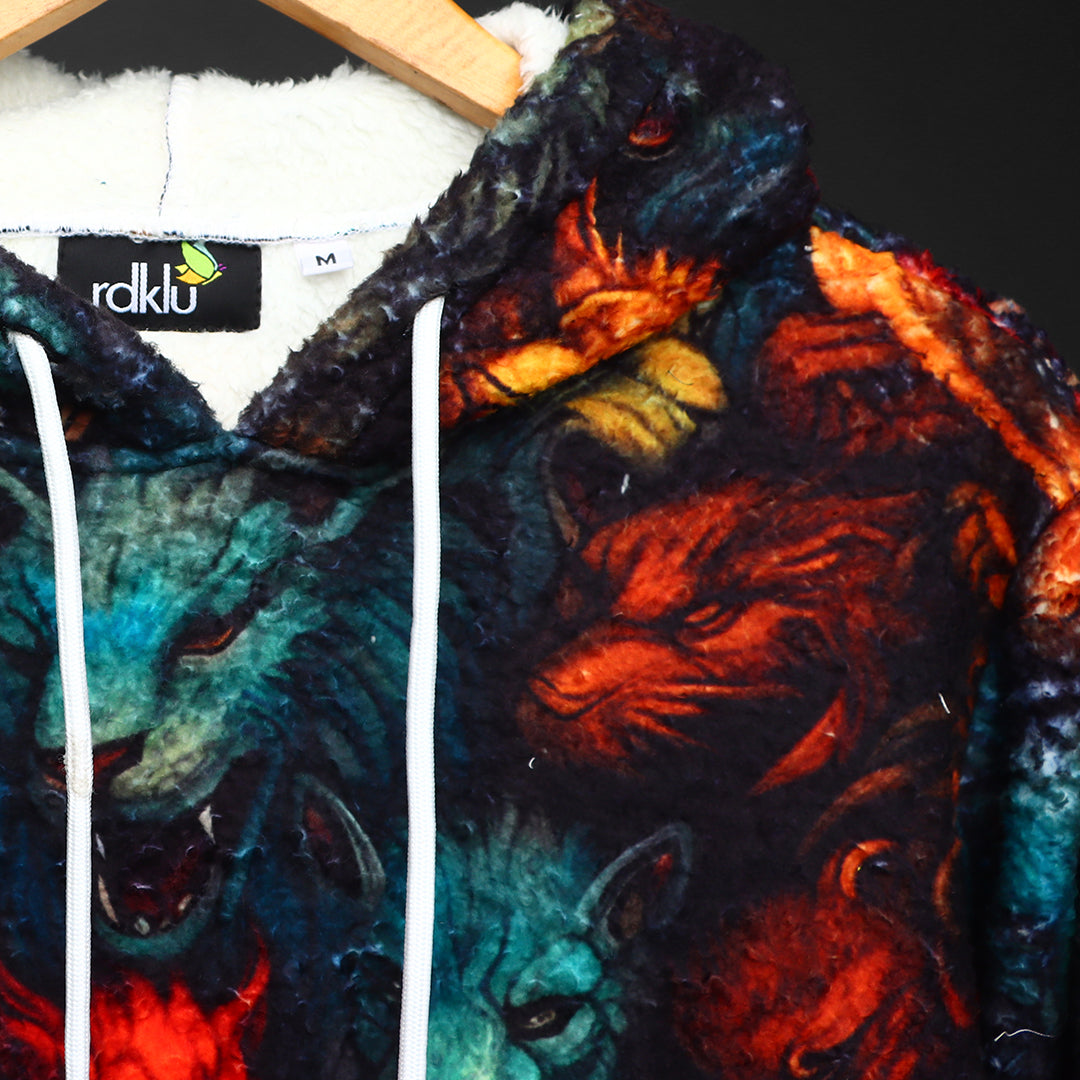 Unisex Printed Fur Hoodie #14